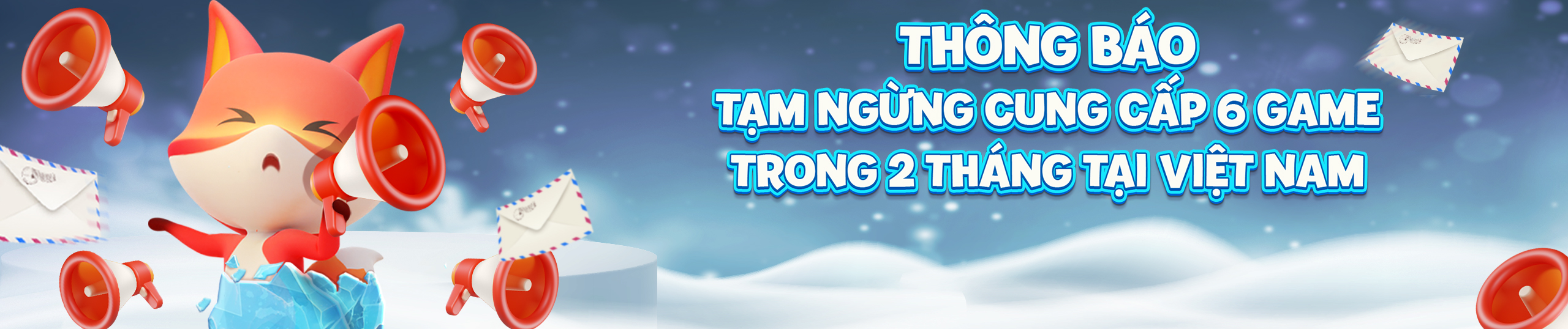 THÔNG BÁO TẠM NGỪNG CUNG CẤP MỘT SỐ SẢN PHẨM